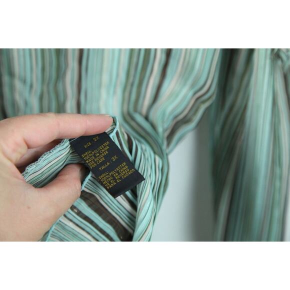 FLAW Y2K Plus Size 1X-3X Top Fairy Glitter Disco Fringe Sheer Ruffle Feminine - Picture 11 of 15